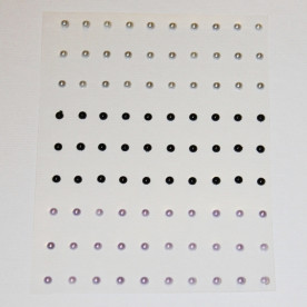 Набор полужемчужин в серебристо-черных тонах, 3 мм, 90 шт