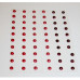 Полужемчужины, набор в красных тонах, 5 мм, 60 шт
