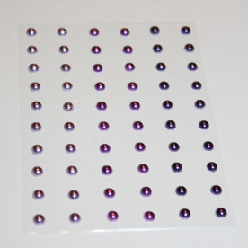 Набор полужемчужин в фиолетовых тонах, 5 мм, 60 шт