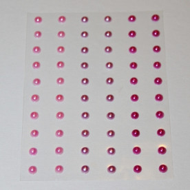 Набор полужемчужин в розовых тонах, 5 мм, 60 шт