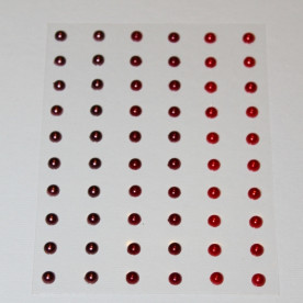 Набір напівперлин в червоних тонах, 5 мм, 60 шт