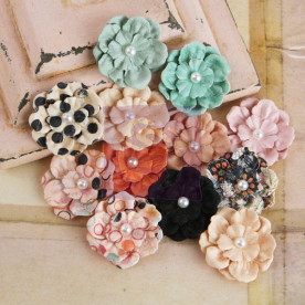 Набор цветов Silentium Rondelle от Prima, 12 шт