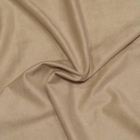 Стрейч замша щільна двостороння, бежевий, 98% поліестер, 250 г / м2, 50x30 см