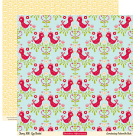 Двусторонняя бумага для скрапбукинга Egg Basket 30х30 см от October Afternoon