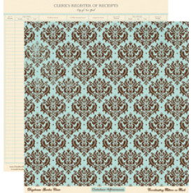 Двосторонній папір для скрапбукінгу Garden Chair 30х30 см від October Afternoon