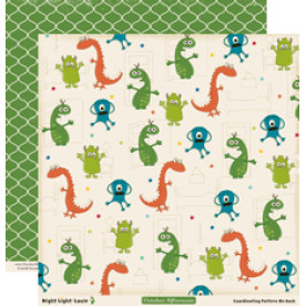 Двусторонняя бумага для скрапбукинга Louie 30х30 см от October Afternoon