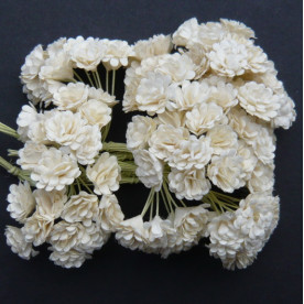 Набір з 10 квіток гіпсофіли кольору слонової кістки