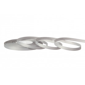 Стрічка репсова, рулон, 6 мм, 18 м, сірий