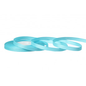 Стрічка репсова, рулон, 6 мм, 18 м, ніжно-блакитний