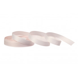 Стрічка репсова, рулон, 12 мм, 18 м, ніжно рожевий