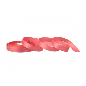 Стрічка репсова, рулон, 12 мм, 18 м, кораловий
