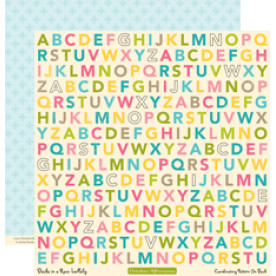 Двосторонній папір для скрапбукінгу Lullaby 30х30 см від October Afternoon