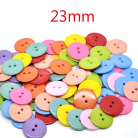 Разноцветные пластиковые пуговицы, диаметр 23 мм, 10 шт