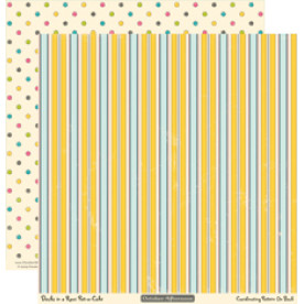 Двусторонняя бумага для скрапбукинга Pat-a-Cake 30х30 см от October Afternoon