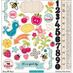 Лист двусторонних высечек 30х30 Cherry Hill Die-cut Shapes от October Afternoon