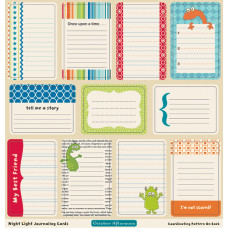 Лист двусторонних высечек 30х30 см Night Light Journal Cards от October Afternoon