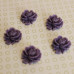 Кабошон Роза фиолетового цвета, диаметр 15 мм, высота 5 мм, 1 шт