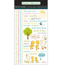 Натирання для скрапбукінгу Just Ducky Rub-Ons від October Afternoon