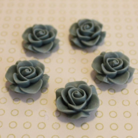 Кабошон роза светло-серого цвета, диаметр 20 мм, толщина 9 мм