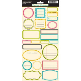 Лист наклеек Ducks Label Stickers , October Afternoon