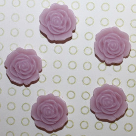 Кабошон Цветок 16 мм, светло-сиреневый