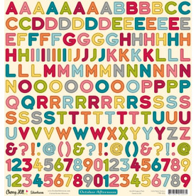 Лист наклеек для скрапбукинга Alpha Stickers 30х30 см, October Afternoon