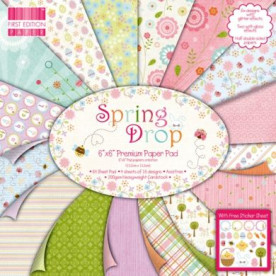 Набор бумаги Spring Drop 20x20 см 16 листов от First Edition
