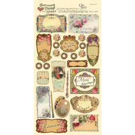 Набір наклейок French Labels від Crafty Secrets, 15x30 см