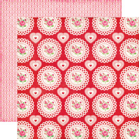 Двусторонняя бумага Roses 30х30 см от Echo Park