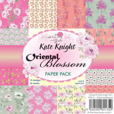 Набір паперу Oriental Blossom 15х15 см 12 аркушів від Wild Rose Studio