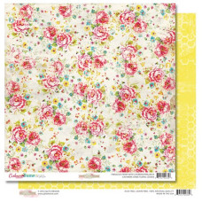 Бумага двусторонняя для скрапбукинга "Floral" 30х30 см от Glitz Design