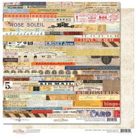 Двусторонняя бумага для скрапбукинга Ephemera 30х30 см от Glitz Design