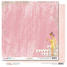 Двусторонняя бумага для скрапбукинга Gingham 30х30 см от Glitz Design