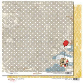 Двусторонняя бумага для скрапбукинга Polka 30х30 см от Glitz Design