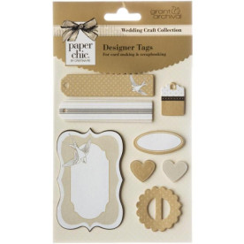 Набор тегов Gold Tags от Grant Studios, 8 шт