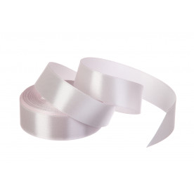 Атласна стрічка, рулон, #90, рожево-сірий, 25 мм, 23 м