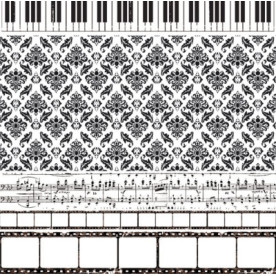 Прозорий акриловий лист з малюнком Theatre 30х30 см від Kaisercraft