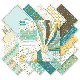 Набір паперу Animal Antics 20х20 см 16 аркушів від First Edition