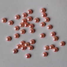 Набор перламутровых половинок жемчужин 5 мм светло-розового цвета, 50 шт