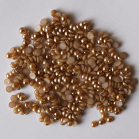 Набор перламутровых полужемчужин 4 мм светло-коричневого цвета, 50 шт