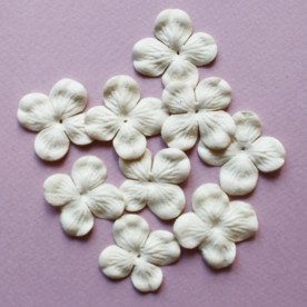 Набір 10 квіток гортензії кремового кольору, 30 мм