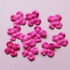 Набір 10 квіток гортензії яскраво-рожевого, 30 мм