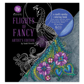 Книга мікс-медіа для розфарбовування SP Coloring Book - Flight of Fancy, 20х23 см Prima