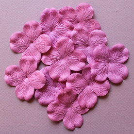 Набор 10 цветков гортензии розового цвета, 50 мм