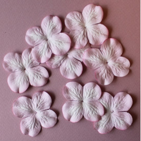 Набор 10 цветков гортензии светло-розового цвета, 50 мм