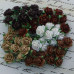 Набір 10 декоративних паперових троянд в коричневих тонах, 15 мм