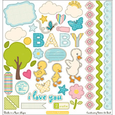 Лист двосторонніх вирубування 30х30 Ducks Die-cut Shapes від October Afternoon