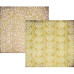 Двусторонняя бумага для скрапбукинга Yellow Wallpaper 30х30 см от Basic Grey