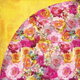 Двусторонняя бумага для скрапбукинга Dozen Roses 30х30 см от Basic Grey