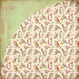 Двусторонняя бумага для скрапбукинга Oh Darling 30х30 см от Basic Grey